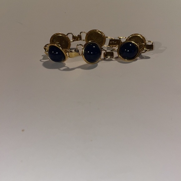 Vintage Monet Enamel Link Bracelet - Picture 8 of 12